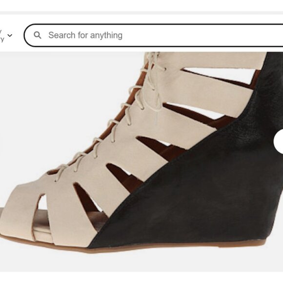 Gentle Souls by Kenneth Cole Wedge Leather Sandals - Size 8 - Picture 2 of 8